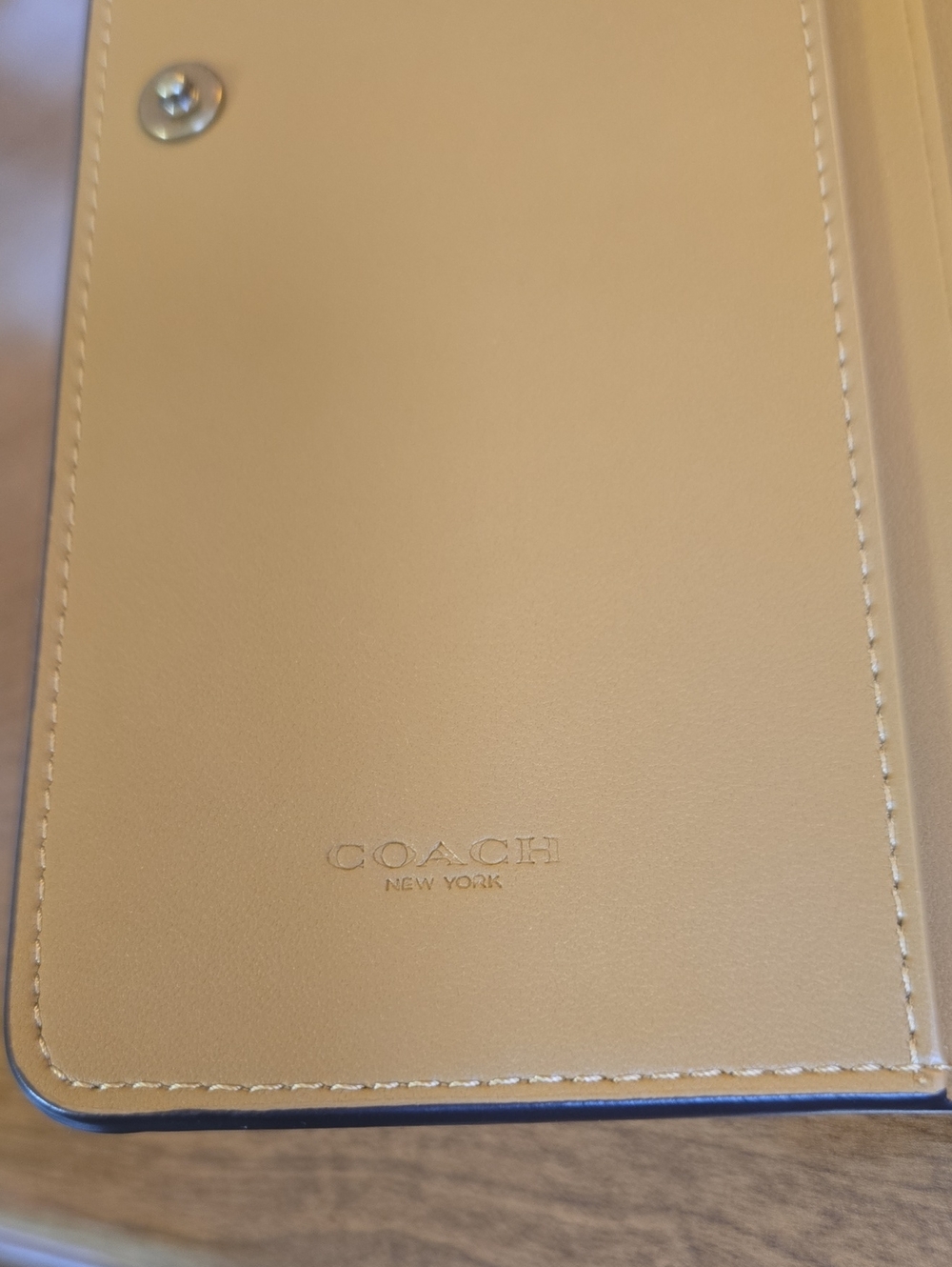 Coach Essential Skinny Wallet In Honey Brown - Picture 6 of 11